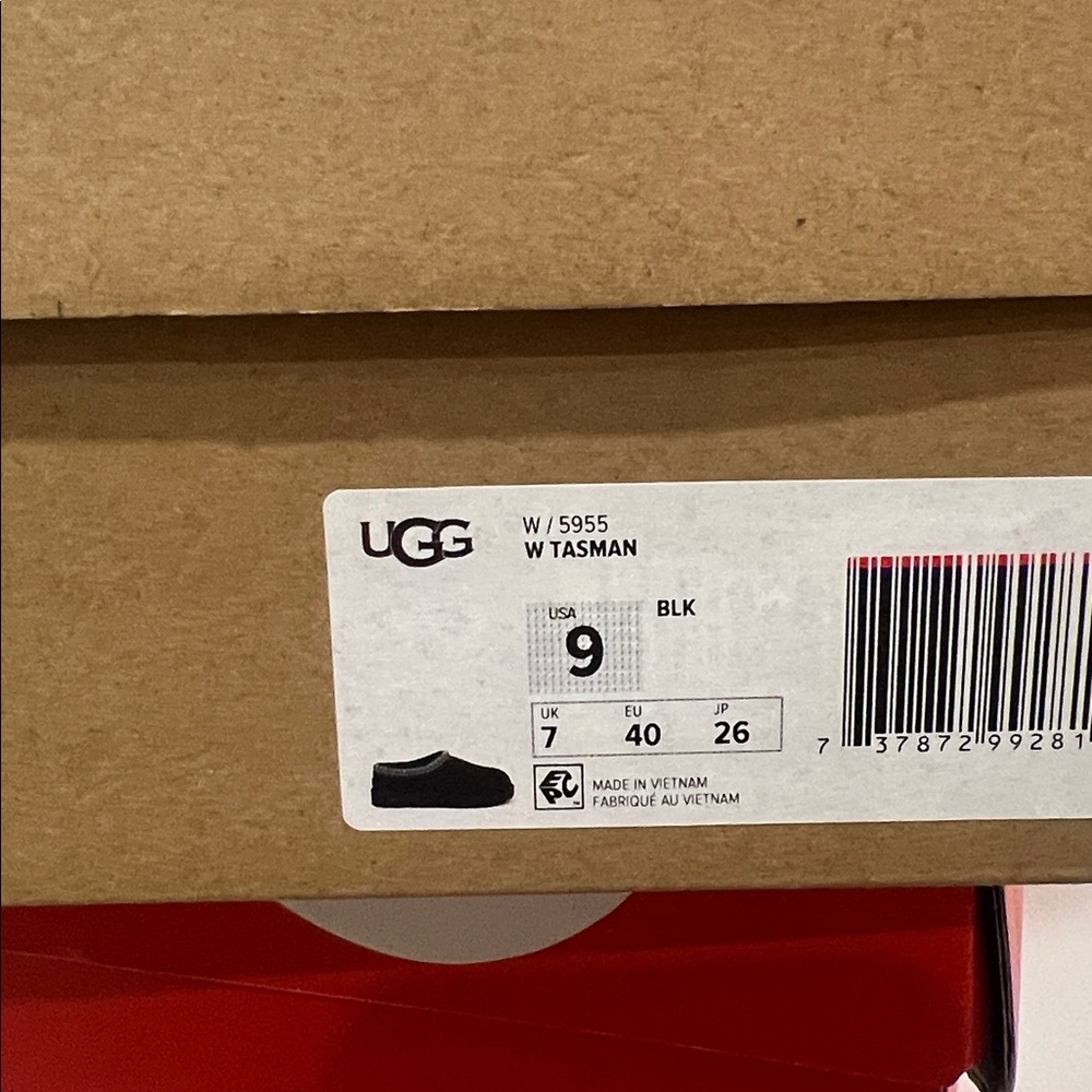 UGG Tasman Black Slip-Ons